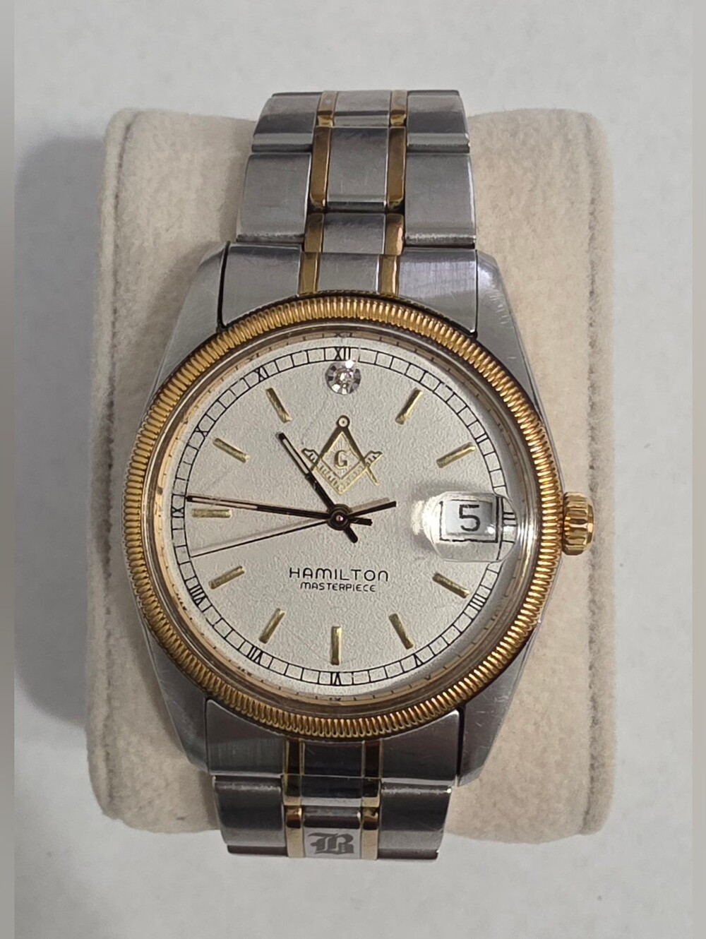Hamilton 8482 Masonic LTD ED 0135/1000 Lebanon #54 Watch Diamond Two Tone WORKS